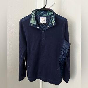 Tommy Bahama Navy Jacket with Tropical Lining